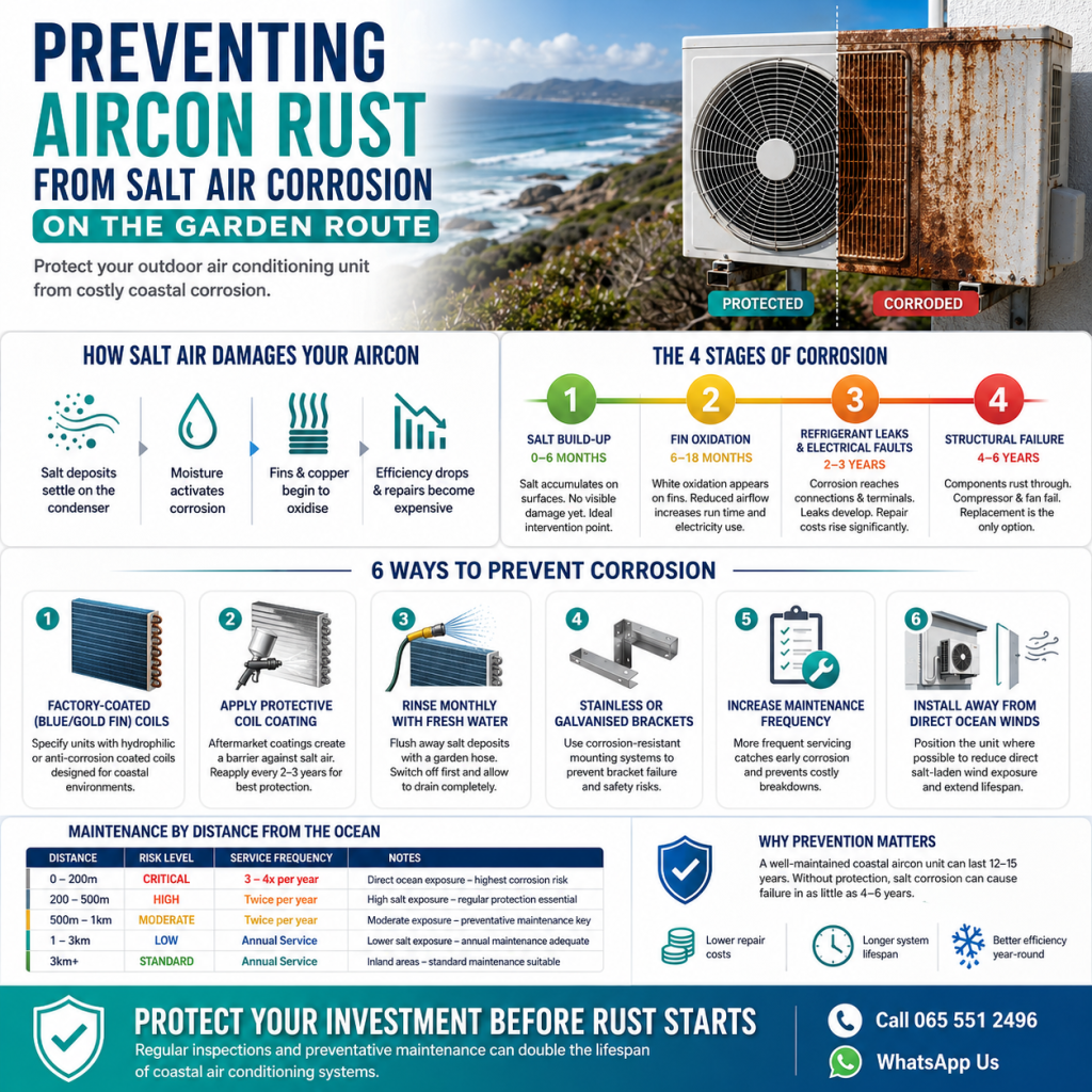 Preventing Aircon Rust from Salt Air Corrosion on the Garden Route